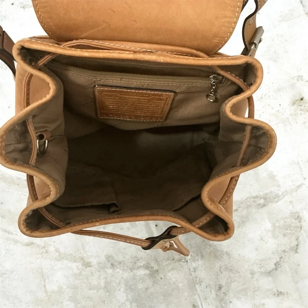 COACH VINTAGE LEATHER  BACK PACK CLEAN 9569